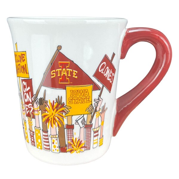 Iowa State Cyclones White Fan Theme Mug 18-ounce